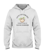 LAZY IS VERY STRONG WORD Hooded Sweatshirt thumbnail