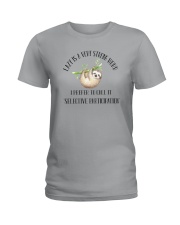 LAZY IS VERY STRONG WORD Ladies T-Shirt thumbnail