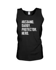 HUSBAND DADDY PROTECTOR HERO Unisex Tank tile