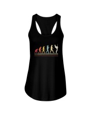 FUNNY VINTAGE GUITARIST Ladies Flowy Tank tile
