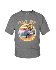PEACE LOVE AND PITBULLS Youth T-Shirt thumbnail