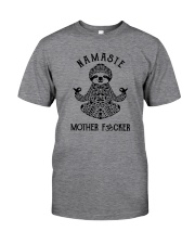 NAMASTE MOTHER FUCKER SLOTH YOGA Classic T-Shirt front