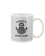 NAMASTE MOTHER FUCKER SLOTH YOGA Mug tile