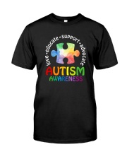 LOVE EDUCATE SUPPORT ADVOCATE Classic T-Shirt front