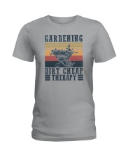GARDENING DIRT CHEAP THERAPY 1 Ladies T-Shirt tile