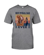 BEST PITBULL DAD EVER Classic T-Shirt front