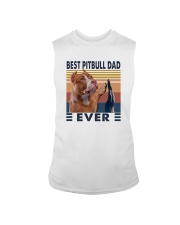 BEST PITBULL DAD EVER Sleeveless Tee tile