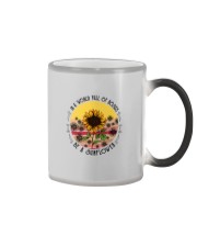 IN A WORLD FULL OF ROSES BE A SUNFLOWER Color Changing Mug thumbnail