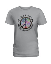 NATURE IS MY RELIGION AND THE EARTH IS MY CHURCH Ladies T-Shirt tile