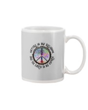 NATURE IS MY RELIGION AND THE EARTH IS MY CHURCH Mug tile