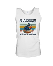 BE A BOOK DRAGON Unisex Tank tile