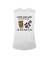 WOMAN SURVIVE ON COFFEE AND A DOG Sleeveless Tee thumbnail