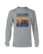 I LIKE BEER AND KAYAKING Long Sleeve Tee tile
