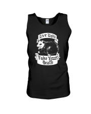 LIVE UGLY FAKE YOUR DEATH Unisex Tank thumbnail