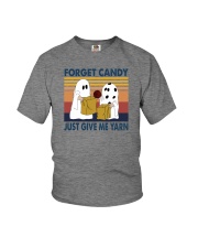 FORGET CANDY JUST GIVE ME YARN Youth T-Shirt tile