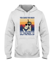 YOU CURSE TOO MUCH UNICORN Hooded Sweatshirt tile