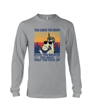 YOU CURSE TOO MUCH UNICORN Long Sleeve Tee tile