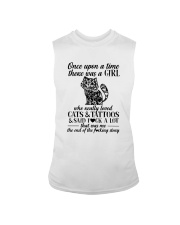 A Girl Who Really Loved CATs And Tattoos Sleeveless Tee thumbnail