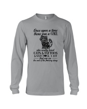A Girl Who Really Loved CATs And Tattoos Long Sleeve Tee thumbnail