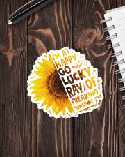 I'M A HAPPY GO LUCKY RAY OF FREAKING SUNSHINE Sticker - 4 pack (Vertical) aos-sticker-4-pack-vertical-lifestyle-front-05
