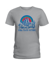 STILL PLAYS OUTSIDE CACTUS MOUNTAINS Ladies T-Shirt thumbnail