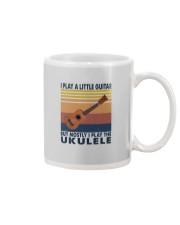 I PLAY A LITTLE GUITAR Mug tile