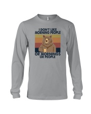 I DON'T HATE MORNING PEOPLE BEAR Long Sleeve Tee tile