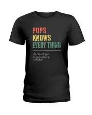POPS KNOWS EVERYTHING Ladies T-Shirt thumbnail