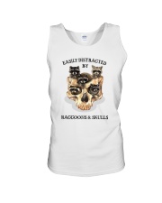 EASILY DISTACTED BY RACCOONS AND SKULLS Unisex Tank tile