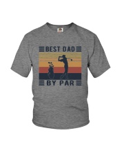 BEST DAD BY PAR GOLF Youth T-Shirt tile