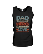 DAD FIRST HERO LOVE Unisex Tank tile