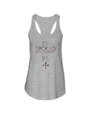 BLESSED BY GOD SPOILED BY MY HUSBAND Ladies Flowy Tank tile
