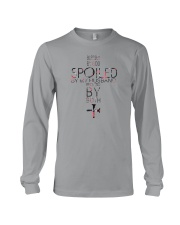 BLESSED BY GOD SPOILED BY MY HUSBAND Long Sleeve Tee tile