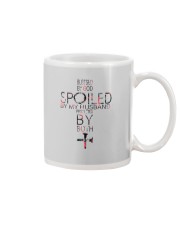 BLESSED BY GOD SPOILED BY MY HUSBAND Mug tile
