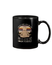 I MOSTLY PEACE LOVE AND LIGHT AND A LITTLE GO Mug thumbnail