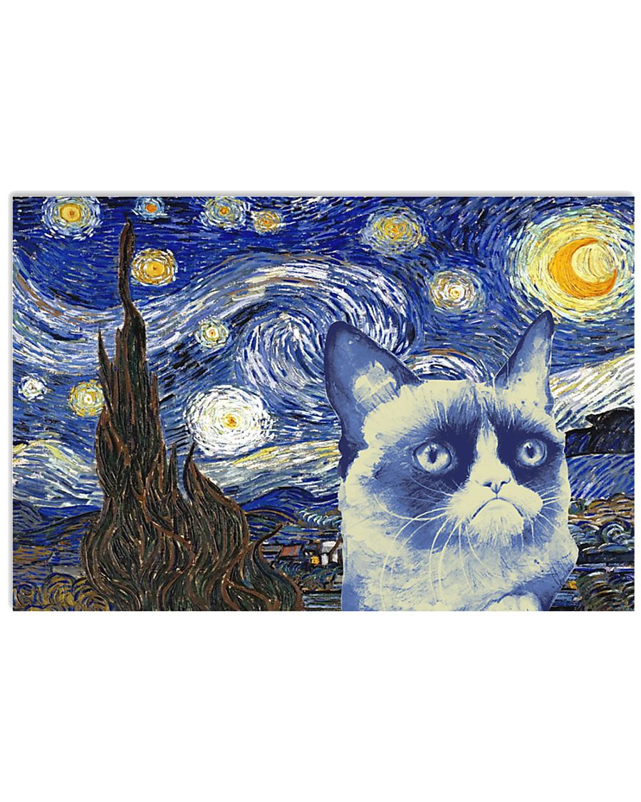 VAN GOGH GRUMPY CAT 24x16 Poster