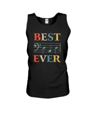 BEST MUSIC NOTES DAD EVER Unisex Tank thumbnail