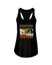BEST BOSTON TERRIER DAD EVER Ladies Flowy Tank thumbnail