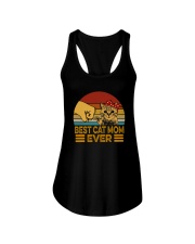 BEST CAT MOM EVER VINTAGE Ladies Flowy Tank thumbnail