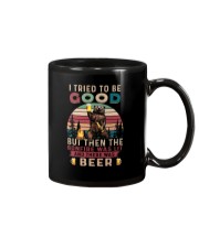 I TRY TO BE GOOD BONFIRE WAS LIT THERE WAS BEER Mug tile