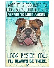 English Bulldog - Beside You Vertical Poster 11x17 Poster front