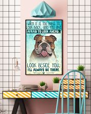 English Bulldog - Beside You Vertical Poster 11x17 Poster lifestyle-poster-6