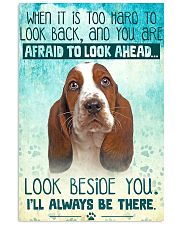 Basset Hound - Beside You Vertical Poster 11x17 Poster front