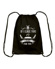 If I like you I bake for you Drawstring Bag thumbnail