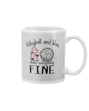 Volleyball And Wine Make Everything Fine Mug thumbnail