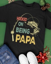 Hooked On Being Papa Classic T-Shirt apparel-classic-tshirt-lifestyle-back-69