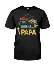 Hooked On Being Papa Classic T-Shirt front