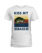Fishing Kiss My Bass Ladies T-Shirt tile