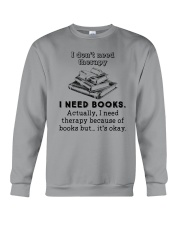 I Need Books Crewneck Sweatshirt thumbnail