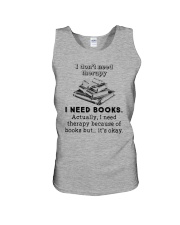 I Need Books Unisex Tank thumbnail